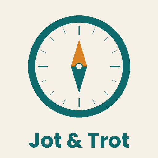 Jot & Trot logo — a compass rose